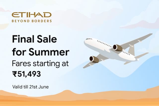 Final Sale for Summer by Etihad Airways is LIVE! Final Sale for Summer by Etihad Airways is LIVE!