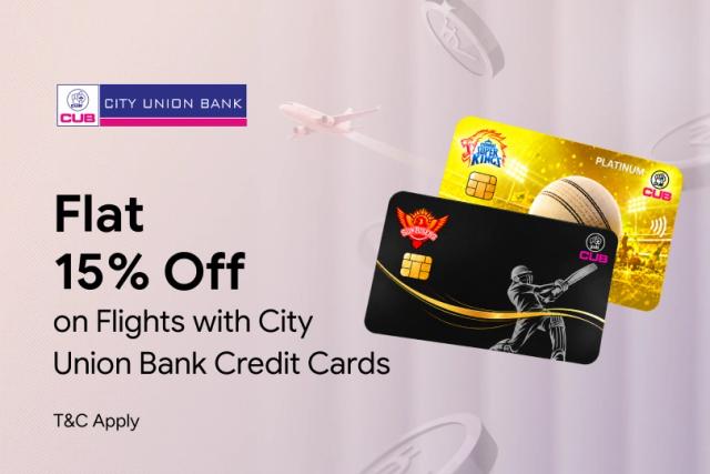 Flat 15% off with City Union Bank Credit Cards Flat 15% off with City Union Bank Credit Cards