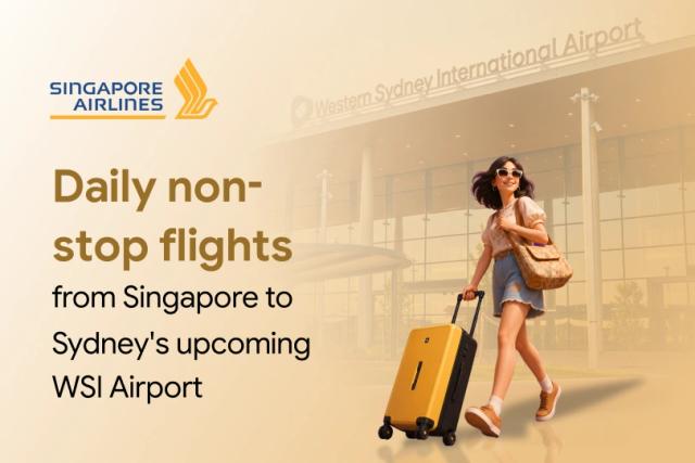 Singapore Airlines to Western Sydney International Airport Singapore Airlines to Western Sydney International Airport